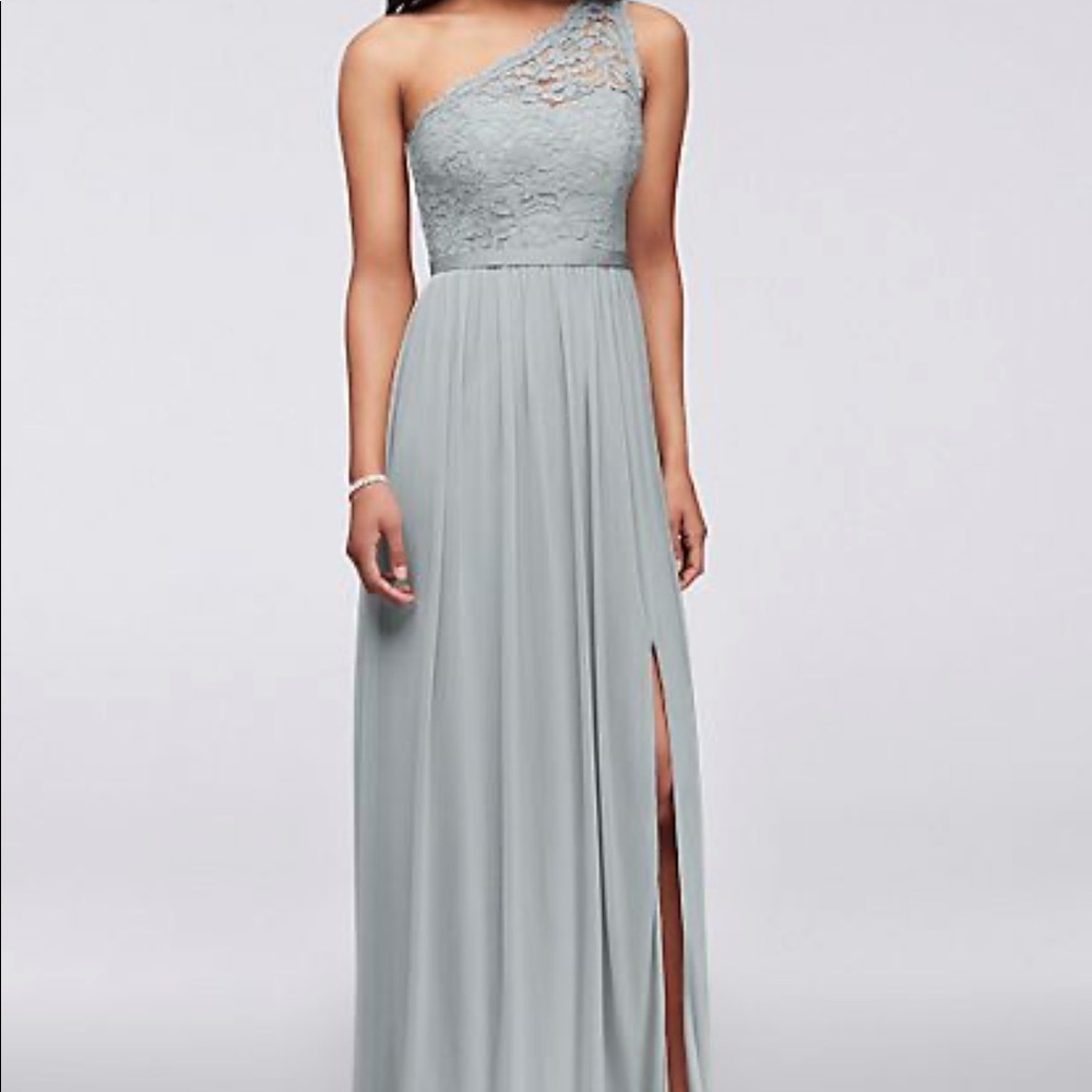 NWT David’s Bridal Formal Gray Bridesmaid Dress
